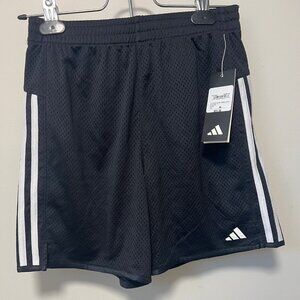 Adidas, black, mesh shorts, youth size large